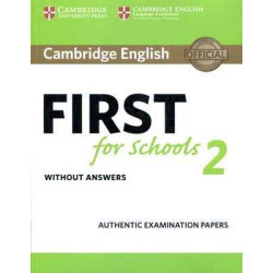 Cambridge English First for Schools 2 Student's Book without answers