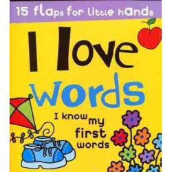 I Love Words flaps cartone