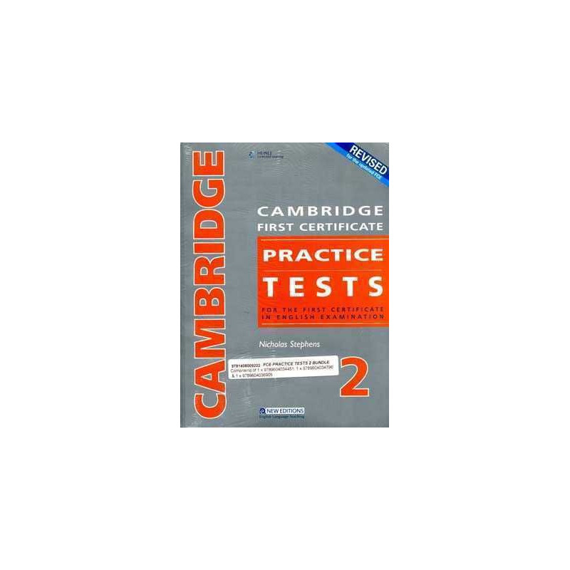 Cambridge FCE Practice Tests 2 c/k + cd audio (4) n/e 09