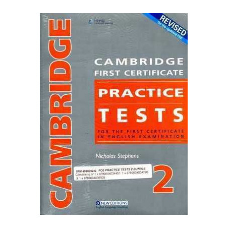 Cambridge FCE Practice Tests 2 c/k + cd audio (4) n/e 09