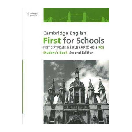 Cambridge English First for Schools 2ºed s/k