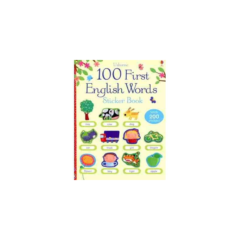 100 First English Words : Stiker Book