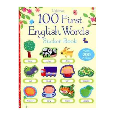 100 First English Words : Stiker Book