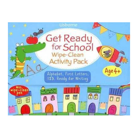 Get Ready for School Wipe - Clean ( Activity Pack ) Age 4