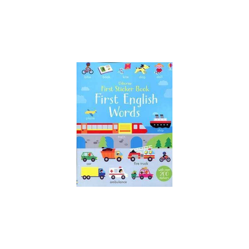 First English Words First sticker books