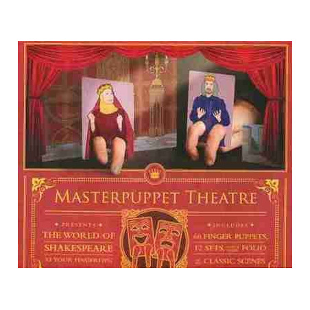 Masterpuppet Theatre world of Shakespeare + 60 finger puppets