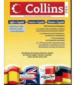 Diccionario Collins Pro Multilingue Ingles-Español, Frances-Español, Aleman,-Español