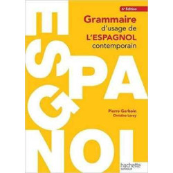 Grammaire d Usage de l Espagnol Contemporain 6 ed