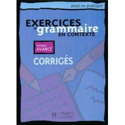 Exercices de Grammaire Contexte Avance Corrige