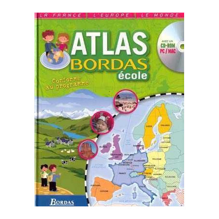 Atlas Bordas Ecole + cd rom pc/mac