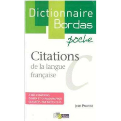 Dictionnaire Poche Citations de la Langue Française