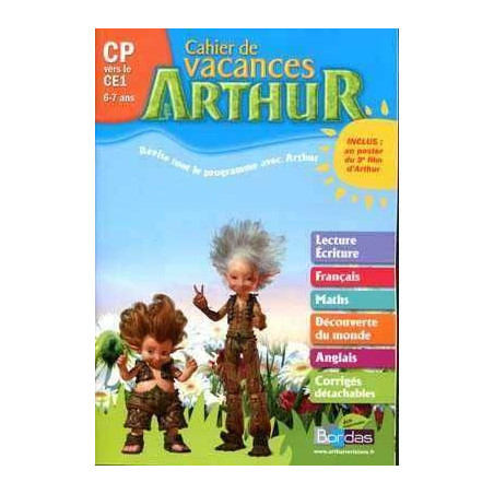 Cahier Vacances Arthur CP a CE1