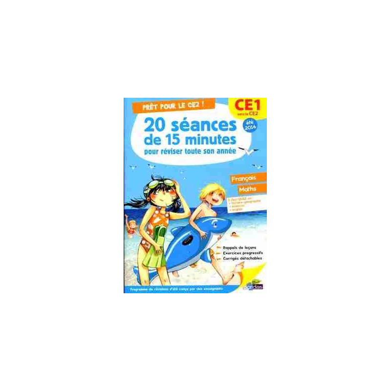 Pret pour le CE2 / 20 seances de 15 minutes CE1 ( francais - maths )