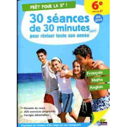 Pret pour le 5e / 20 seances de 30 minutes 6º ( francais - maths - anglais)