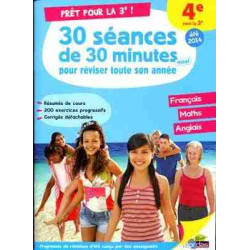 Pret pour le 3º / 20 seances de 30 minutes 4º ( francais - maths - anglais )