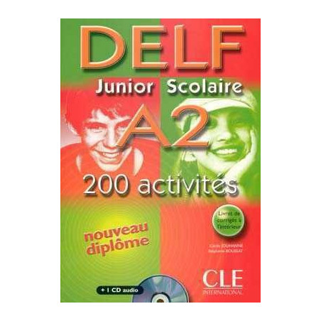 DELF A2 Junior Scolaire 200 activites + cd audio + corrige