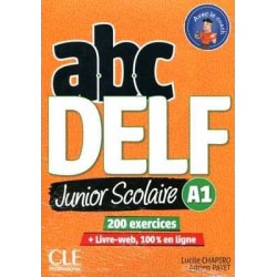 ABC Delf A1 junior scolaire + dvd audio video +corrige 200 exercices  + livre web