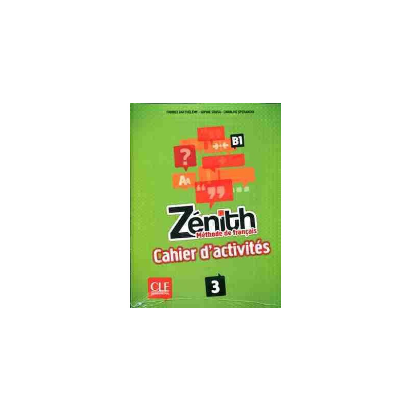 Zenith 3 B1 Cahier dactivites