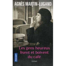 Gens Heureux Lisent Et Boivent du Cafe