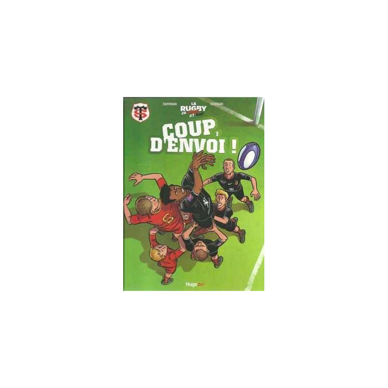 Coup DEnvoi  Bd Rugby En Rouge Ey Noir