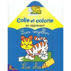 Colle et Colorie en Apprenant : Les Voyelles