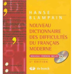 Nouveau Dictionnaire des Difficultes du Francais Moderne + cd rom