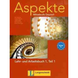 Aspekte 1 Teil 1 B1+ Lehrbuch + Arbeitsbuch + Cd Audio