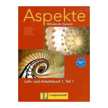 Aspekte 1 Teil 1 B1+ Lehrbuch + Arbeitsbuch + Cd Audio