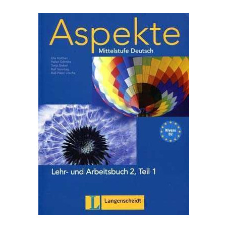 Aspekte 2 Teil 1 B2+ Lehrbuch + Arbeitsbuch + Cd Audio