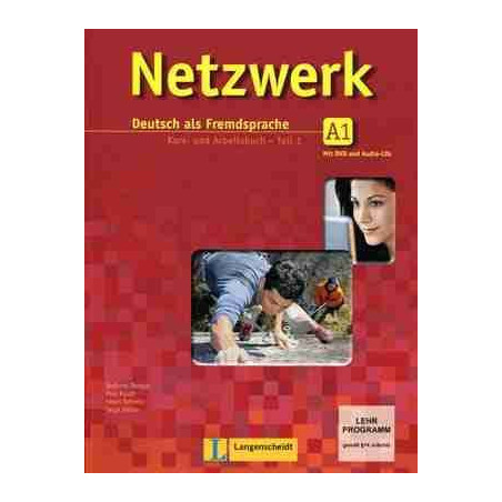 Netzwerk A1-Teil 1 Kursbuch +  Arbeitsbuch + cd audio + DVD