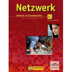 Netzwerk A1 Teil 2 Kursbuch +  Arbeitsbuch + cd audio + DVD