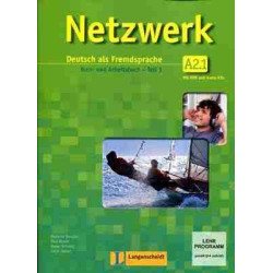 Netzwerk A2-Teil 1 Kursbuch +  Arbeitsbuch + cd audio + DVD