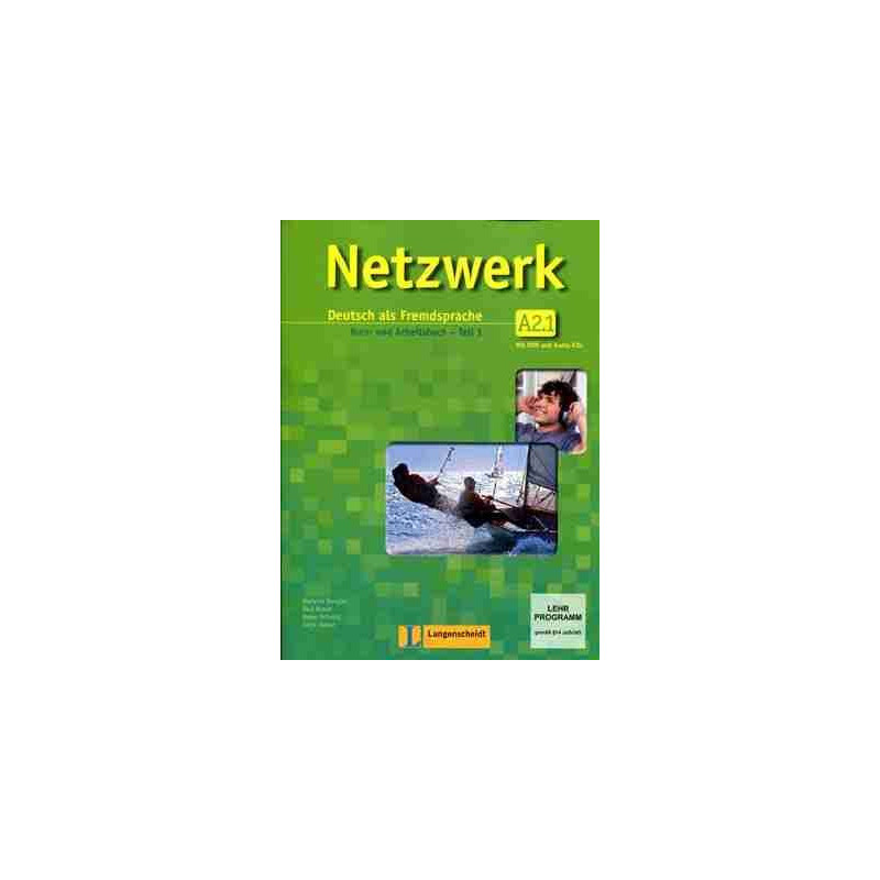 Netzwerk A2-Teil 1 Kursbuch +  Arbeitsbuch + cd audio + DVD