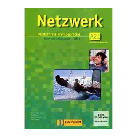 Netzwerk A2-Teil 1 Kursbuch +  Arbeitsbuch + cd audio + DVD