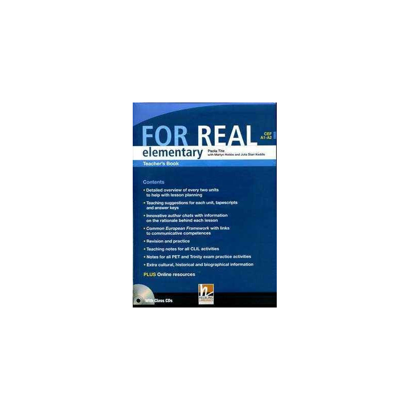 For Real Elementary A1 - A2 Teacher  s + Cd Audio ( 3 )