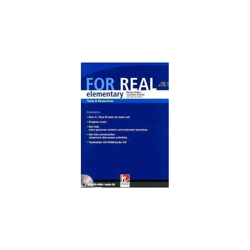 For Real Elementary A1 - A2 Test and Resources + CD audio/rom