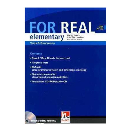 For Real Elementary A1 - A2 Test and Resources + CD audio/rom