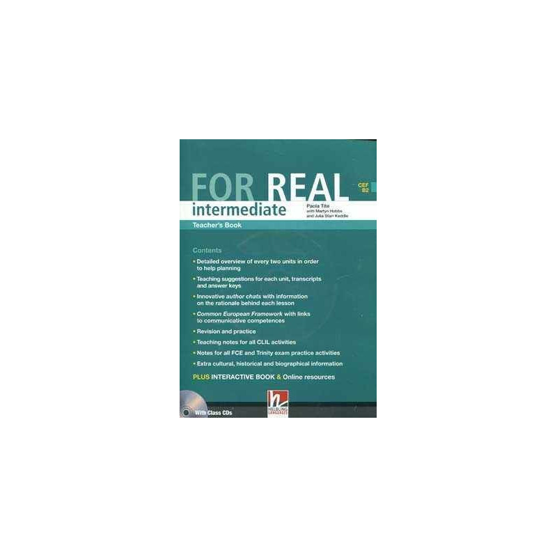 For Real Intermediate B2 Teacher  s + Cd Audio ( 3 )