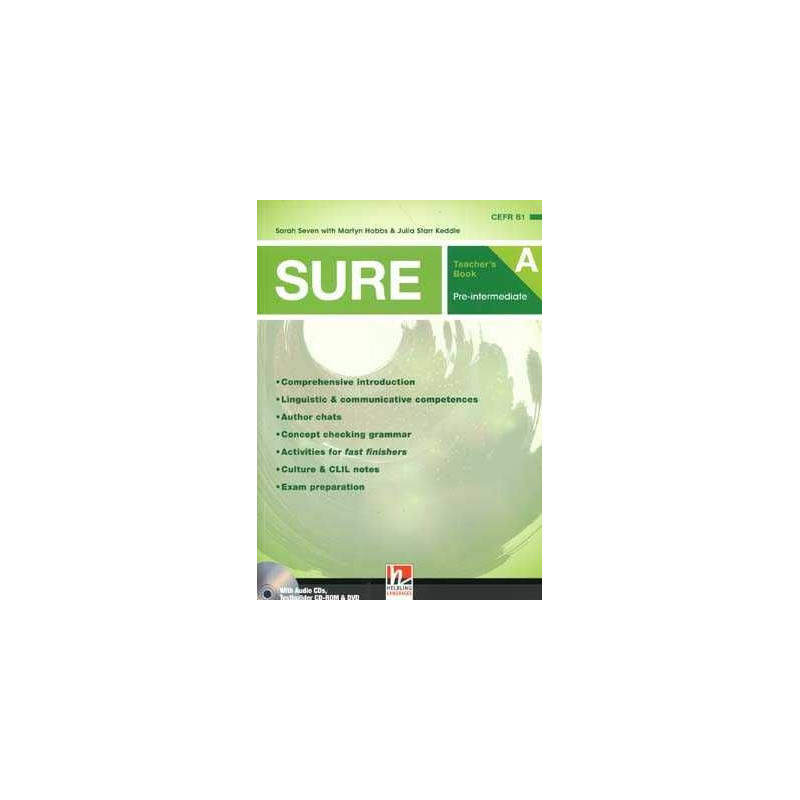 Sure B1 Pre-Intermediate Teachers + 3 Cds + DVD