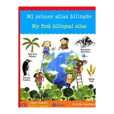 My First Bilingual Atlas English -Spanish vv + pegatinas