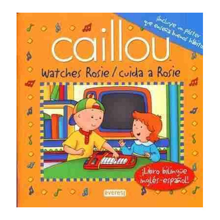 Caillou Watches Rosie  Ingles - español