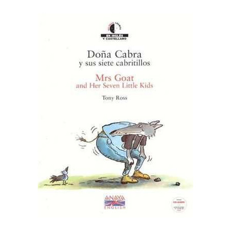 Mrs Goat and her Seven Little Kids + cd audio Ingles Español Bilingue