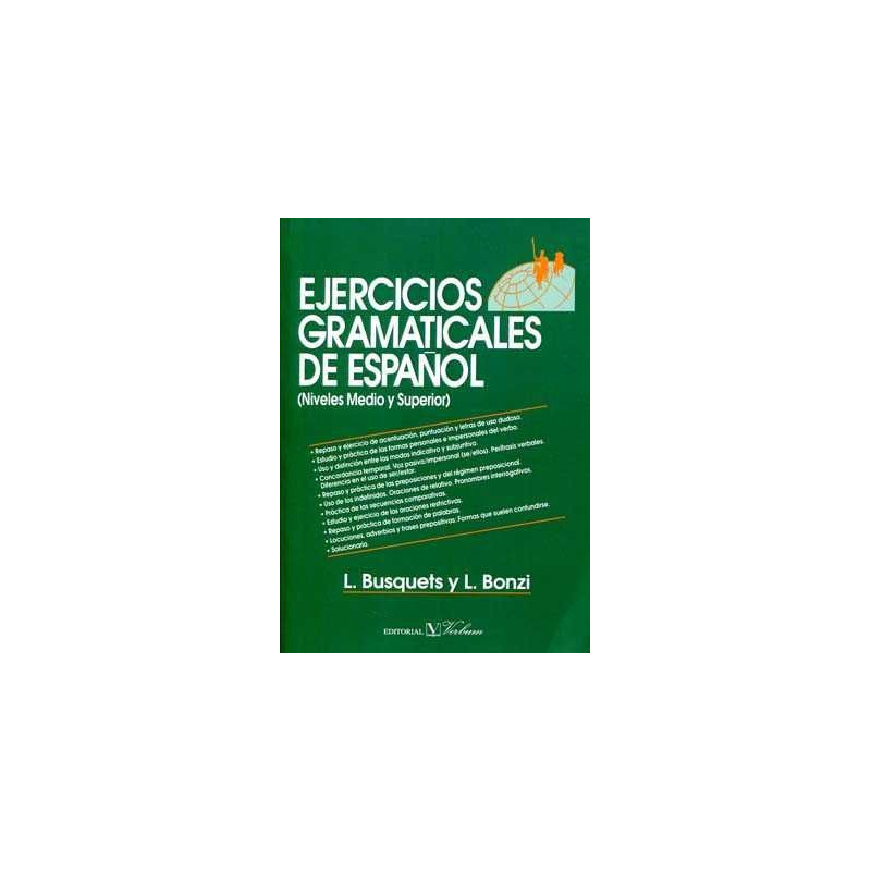 Ejercicios gramaticales Español (Medio Superior )