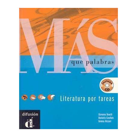 Mas que Palabras (B2-C1) literatura por Tareas + cd audio