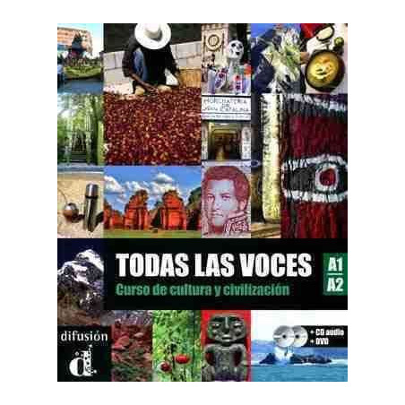 Todas Las Voces Cultura y Civilizacion A1-A2 + CD + Dvd