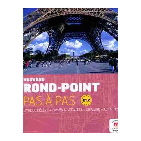 Nouveau Rond Point Pas à Pas B1.2 eleve+cahier+ cd audio