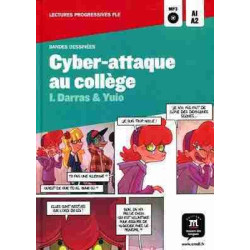 Cyber-attaque au college nivel A1-A2 + cd audio Bande Dessinee