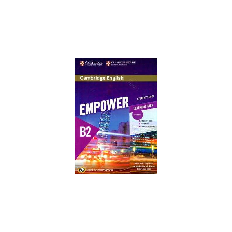 Empower B2 Pack Student+Workbook Spanish Speackers online assessment