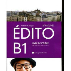 Nouvel Edito B1 livre + Cd + Dvd 2016