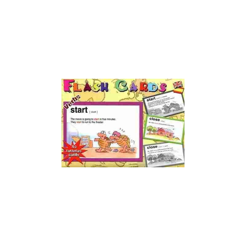 Flash Cards Verbs Ingles Español (40 tarjetas)